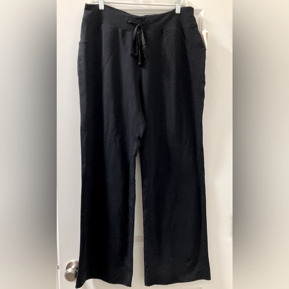 Lane Bryant Women’s Black Drawstring Pants Size 14-16 - Picture 1 of 8